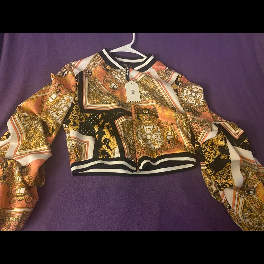 Cropped Bomber Jacket
